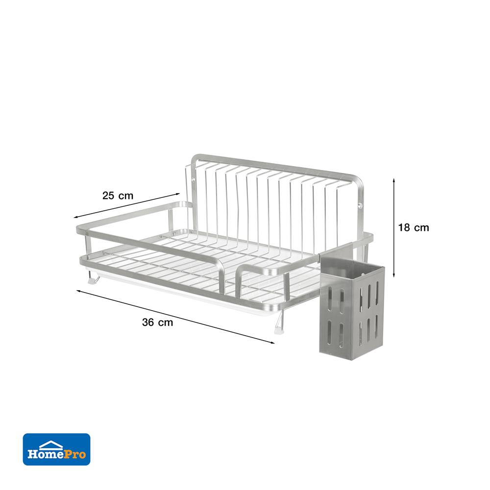 ชั้นคว่ำจานสเตนเลสติดผนัง 40 ซม. KECH HEFTY