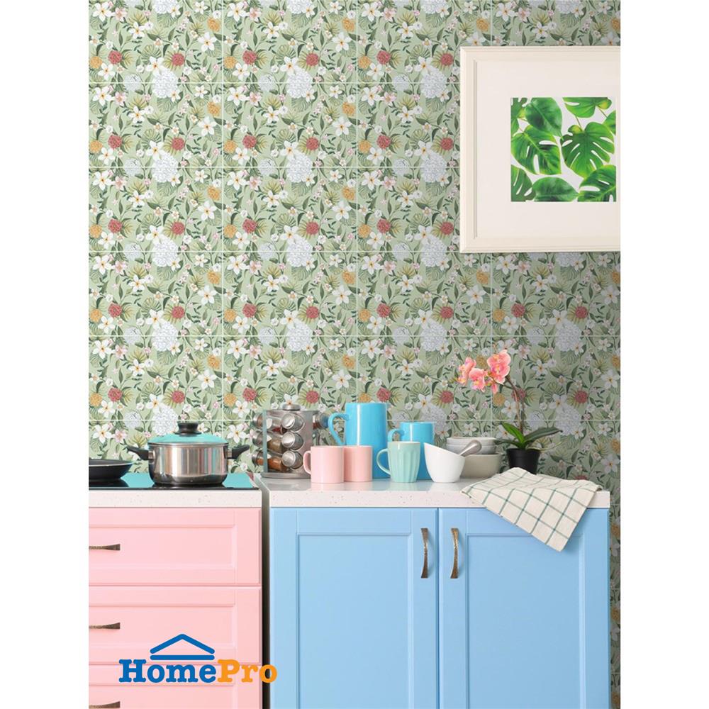 กระเบื้องผนัง 10x16 นิ้ว COTTO มาดมัวเซลล์ เดคโค่ เขียว HYG PM 1 ตร.ม.