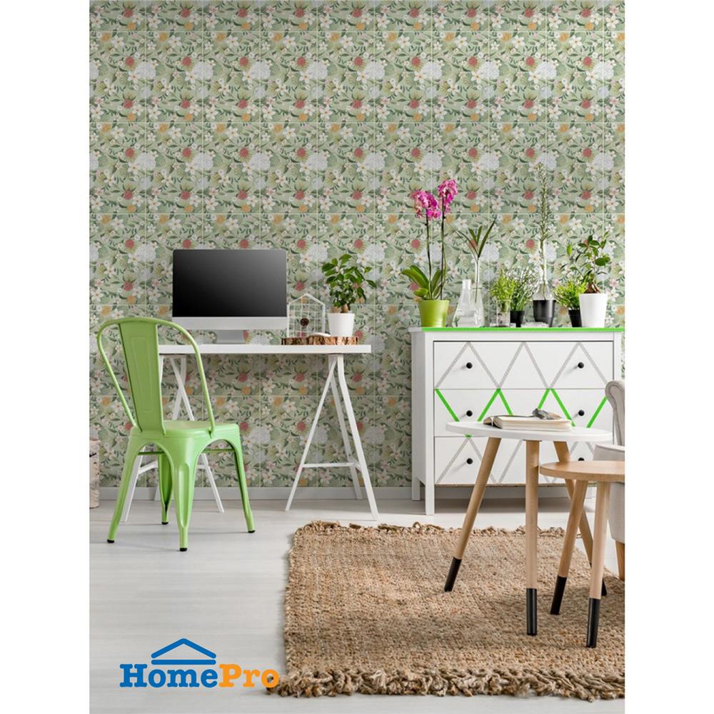 กระเบื้องผนัง 10x16 นิ้ว COTTO มาดมัวเซลล์ เดคโค่ เขียว HYG PM 1 ตร.ม.