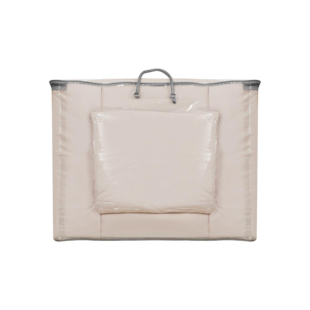 ชุดผ้าปูที่นอน 3.5 ฟุต 4 ชิ้น HOME LIVING STYLE AIR-FEEL สี TAUPE