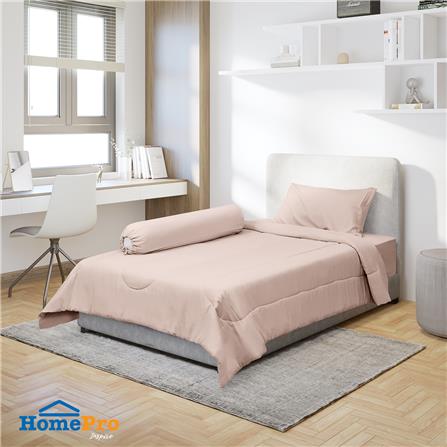 ชุดผ้าปูที่นอน 3.5 ฟุต 4 ชิ้น HOME LIVING STYLE AIR-FEEL สี PINK_0