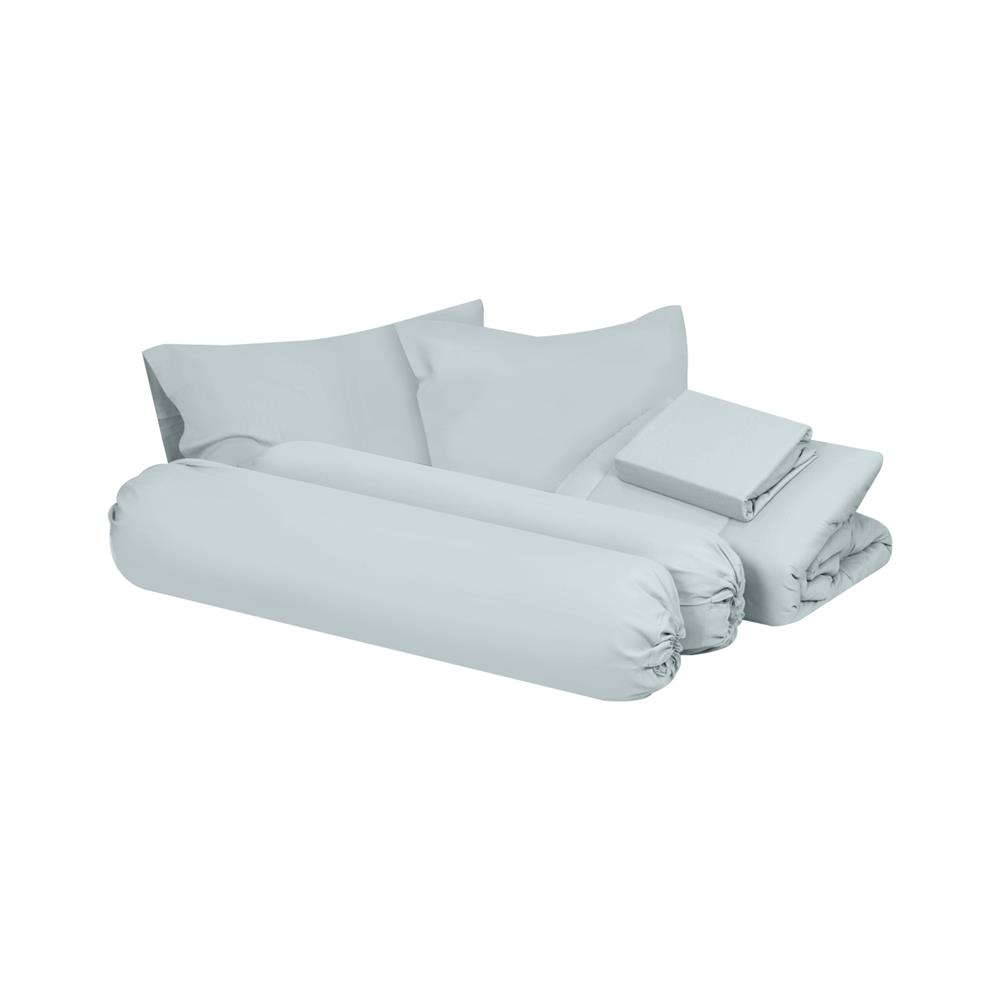 ชุดผ้าปูที่นอน 5 ฟุต 6 ชิ้น HOME LIVING STYLE AIR-FEEL สี BLUE