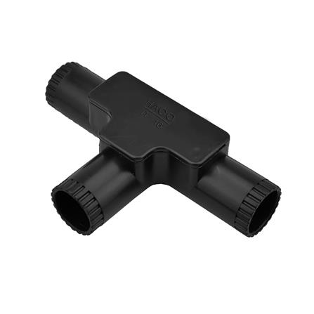 ข้อต่อฝาเปิด 3 ทาง HACO 16 มม. สีดำ_0