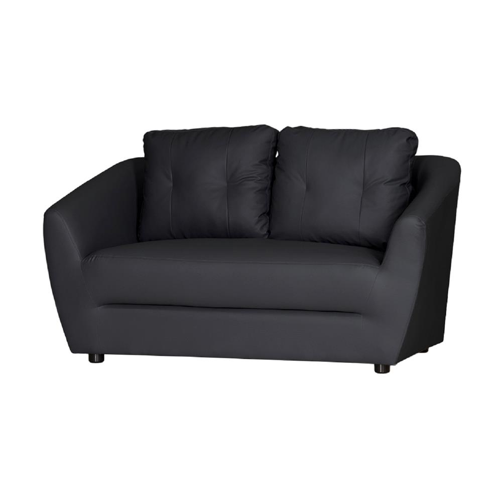 โซฟา 2 ที่นั่ง AS FURNITURE ZAYLA LBKD36 PVC สีดำ