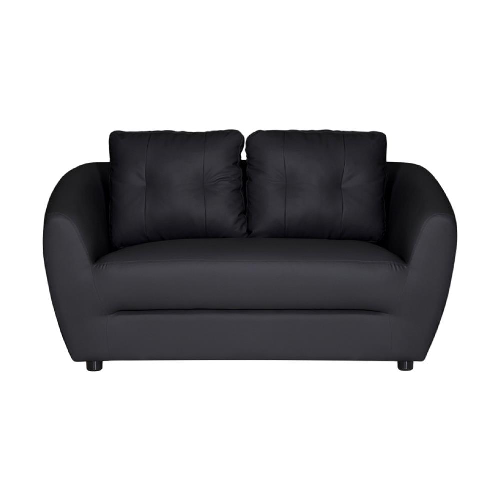 โซฟา 2 ที่นั่ง AS FURNITURE ZAYLA LBKD36 PVC สีดำ