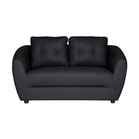 โซฟา 2 ที่นั่ง AS FURNITURE ZAYLA LBKD36 PVC สีดำ_1