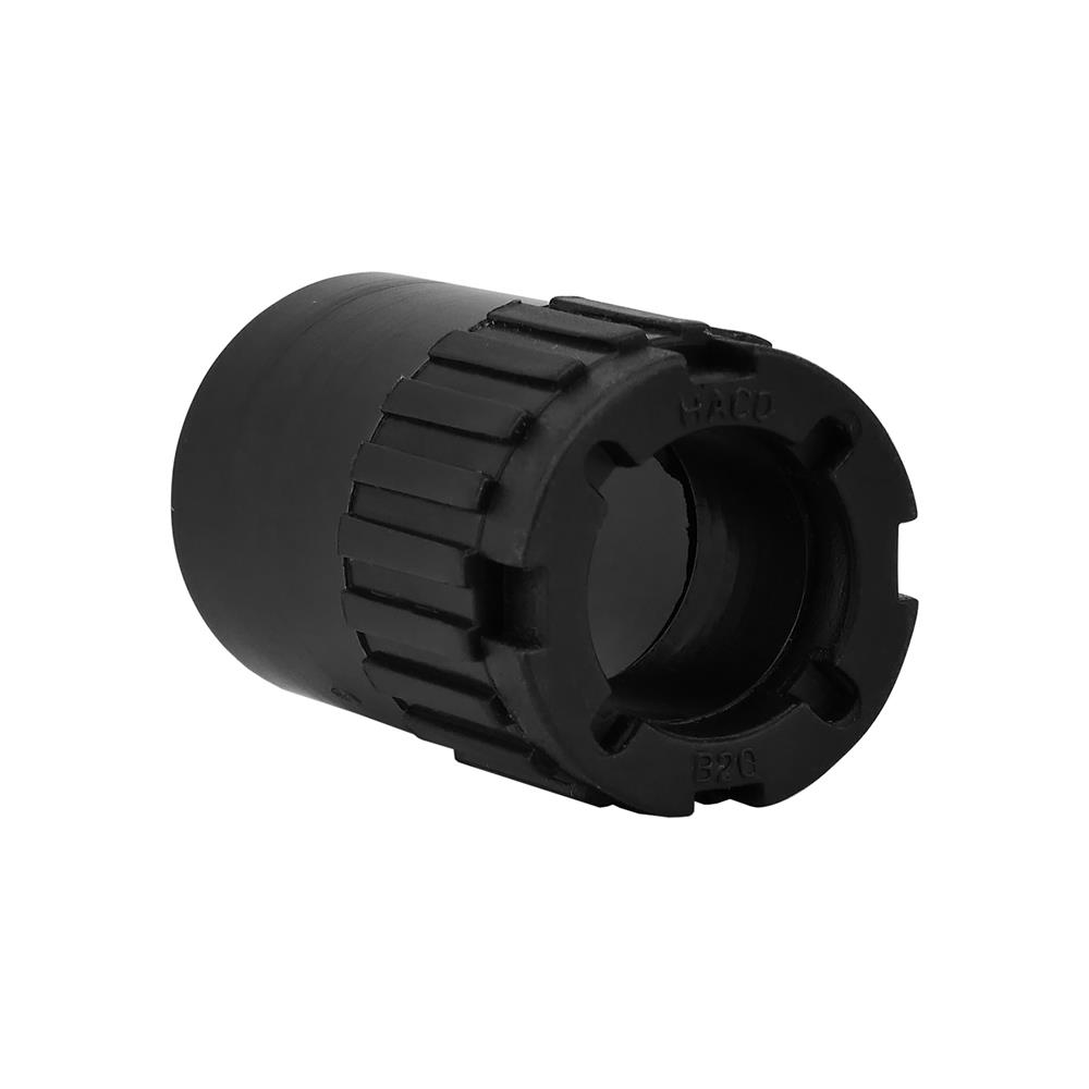 ข้อต่อเข้ากล่อง HACO 20 มม.สีดำ แพ็ก 4 ชิ้น