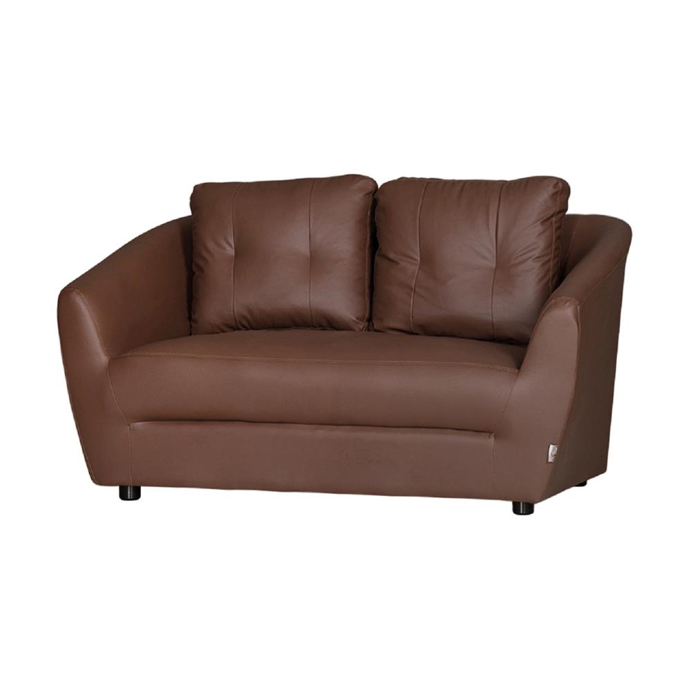 โซฟา 2 ที่นั่ง AS FURNITURE ZAYLA LBWD42 PVC สีน้ำตาลเข้ม