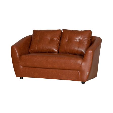 โซฟา 2 ที่นั่ง AS FURNITURE ZAYLA LBWB21 PVC สีน้ำตาลอ่อน