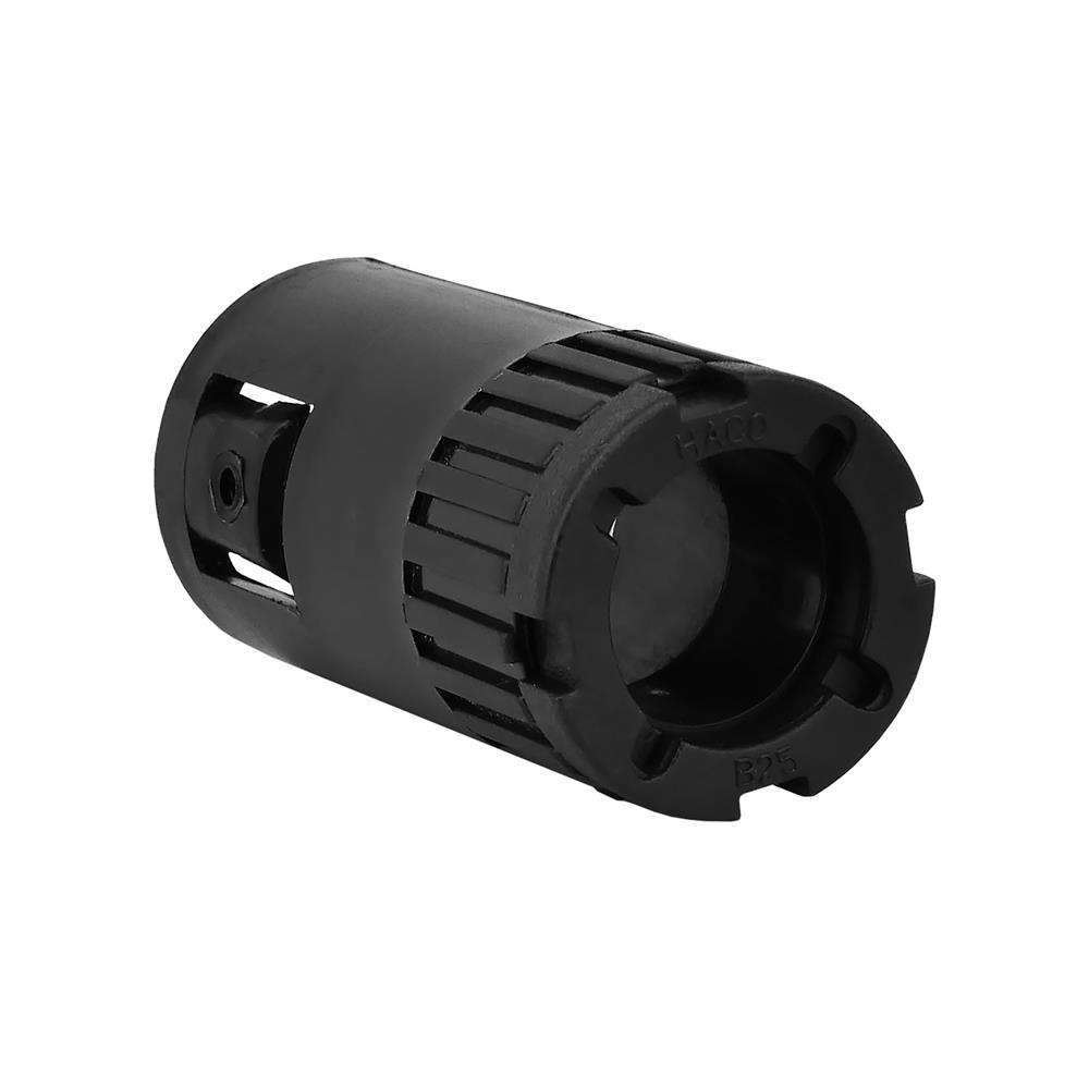 ข้อต่อท่ออ่อน HACO 25 มม. สีดำ แพ็ก 2 ชิ้น