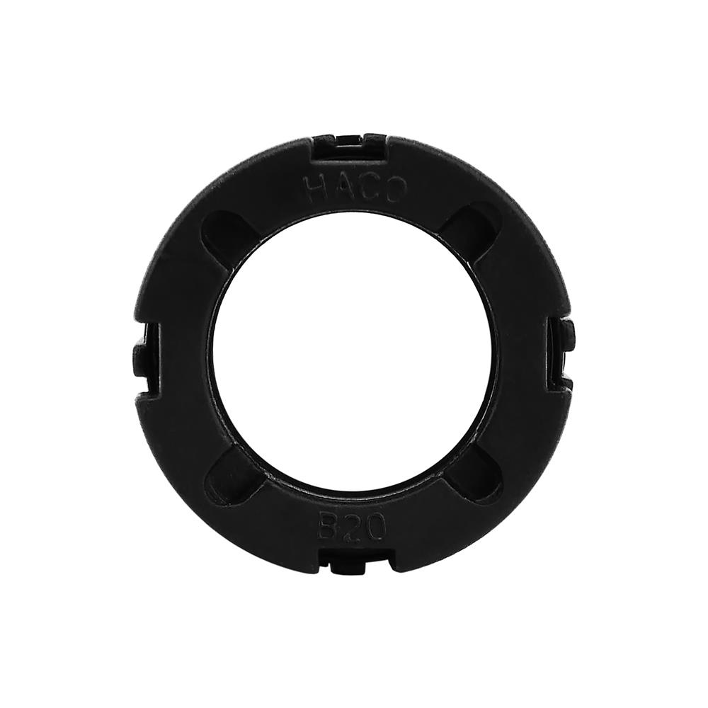 ข้อต่อท่ออ่อน HACO 25 มม. สีดำ แพ็ก 2 ชิ้น