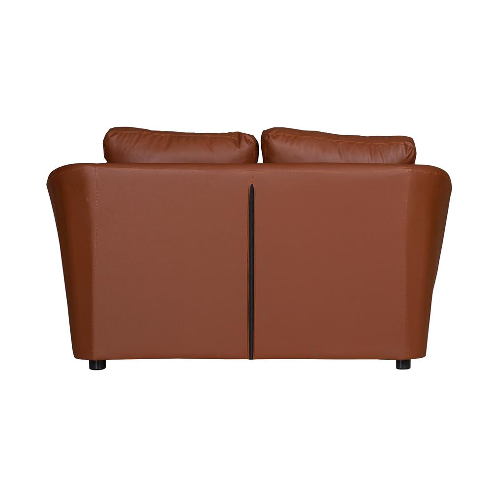 โซฟา 2 ที่นั่ง AS FURNITURE ZAYLA LBWD41 PVC สีน้ำตาลอ่อน