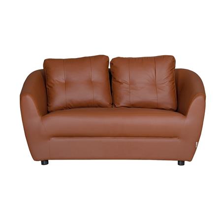 โซฟา 2 ที่นั่ง AS FURNITURE ZAYLA LBWD41 PVC สีน้ำตาลอ่อน_1