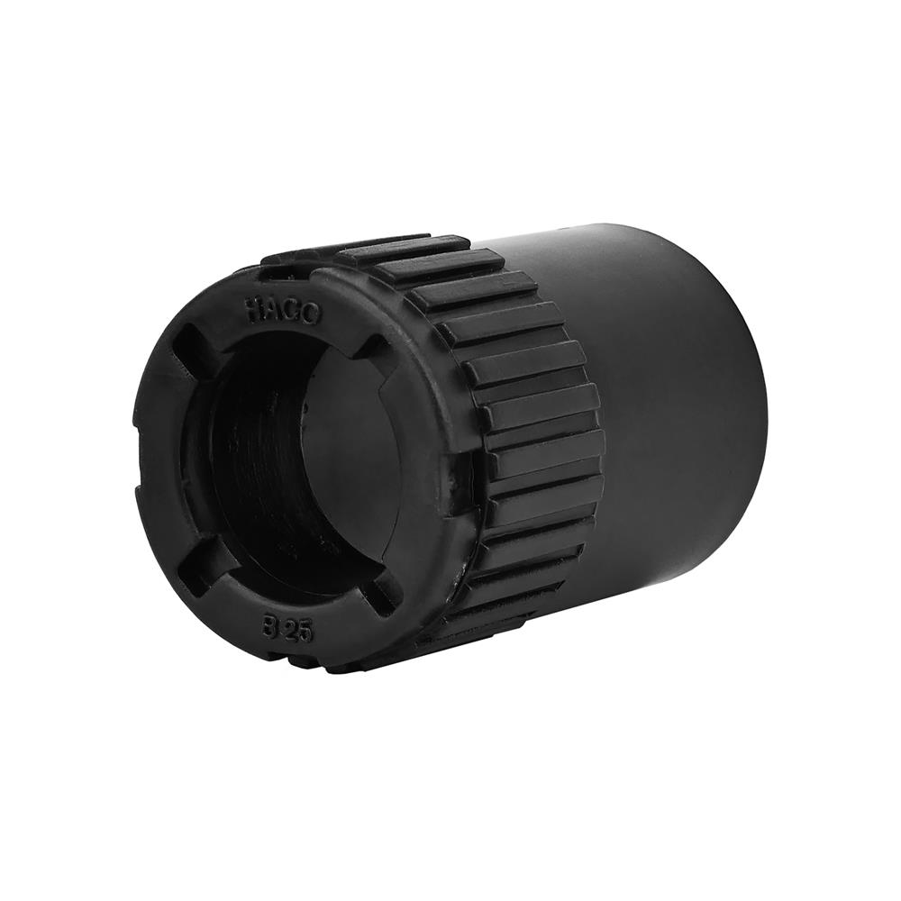 ข้อต่อเข้ากล่อง HACO 25 มม.สีดำ แพ็ก 4 ชิ้น