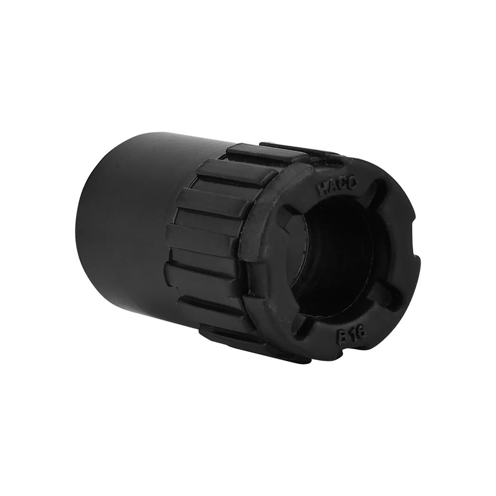ข้อต่อเข้ากล่อง HACO 16 มม.สีดำ แพ็ก 4 ชิ้น