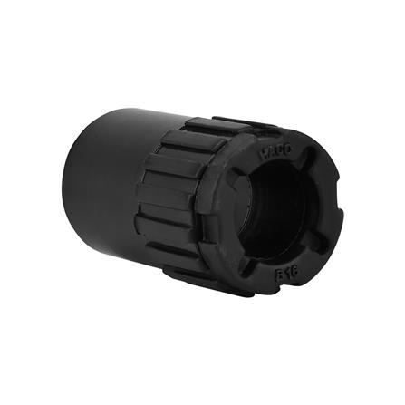 ข้อต่อเข้ากล่อง HACO 16 มม.สีดำ แพ็ก 4 ชิ้น