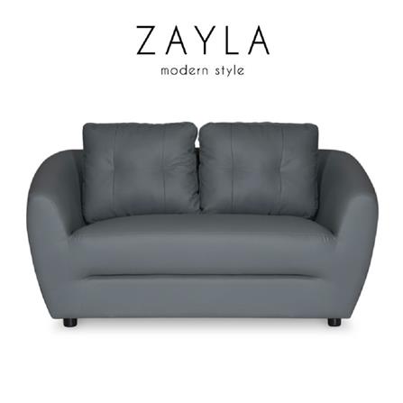 โซฟา 2 ที่นั่ง AS FURNITURE ZAYLA LGYD10 PVC สีเทา_5