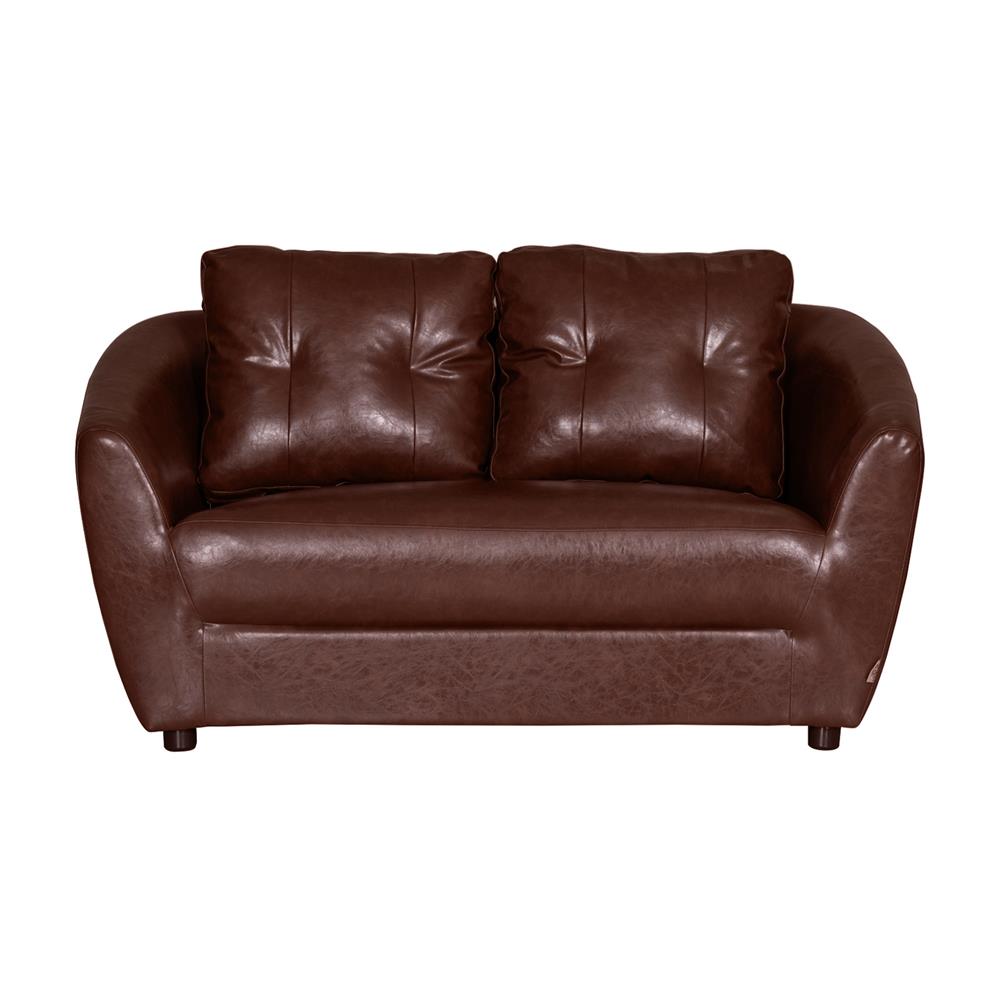 โซฟา 2 ที่นั่ง AS FURNITURE ZAYLA LBWB22 PVC สีน้ำตาลเข้ม