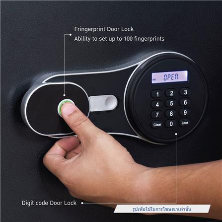 ตู้นิรภัย FINGERPRINT KIOSK SA-530EDP สีดำ_8