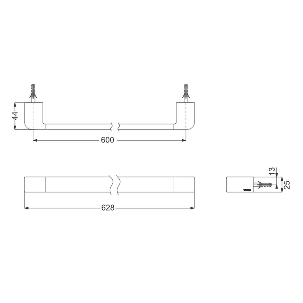 ราวแขวนผ้า TOTO YT902S6 สีโครม