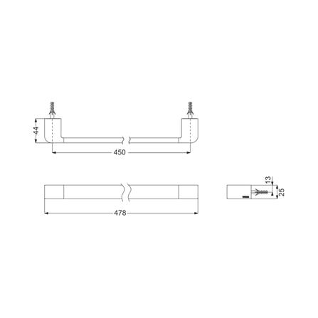 ราวแขวนผ้า TOTO YT902S4 สีโครม_1