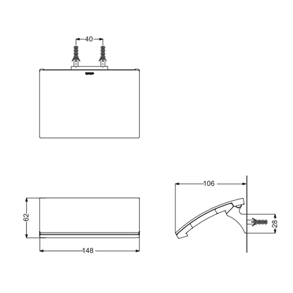 ที่ใส่กระดาษชำระ TOTO YH903 สีโครม