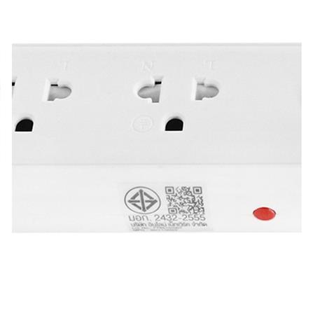รางปลั๊กไฟ 3 ช่อง 1 สวิตซ์ VOX EC01-1301 3 เมตร สีขาว_4