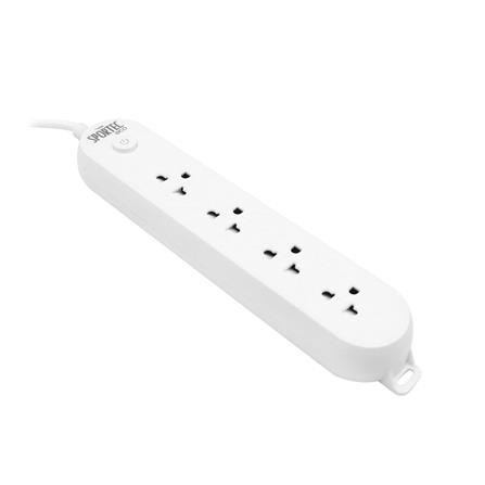 รางปลั๊กไฟว็อกซ์ 4 ช่อง 1 สวิตซ์ VOX EC01-140WH 3 เมตร สีขาว_2