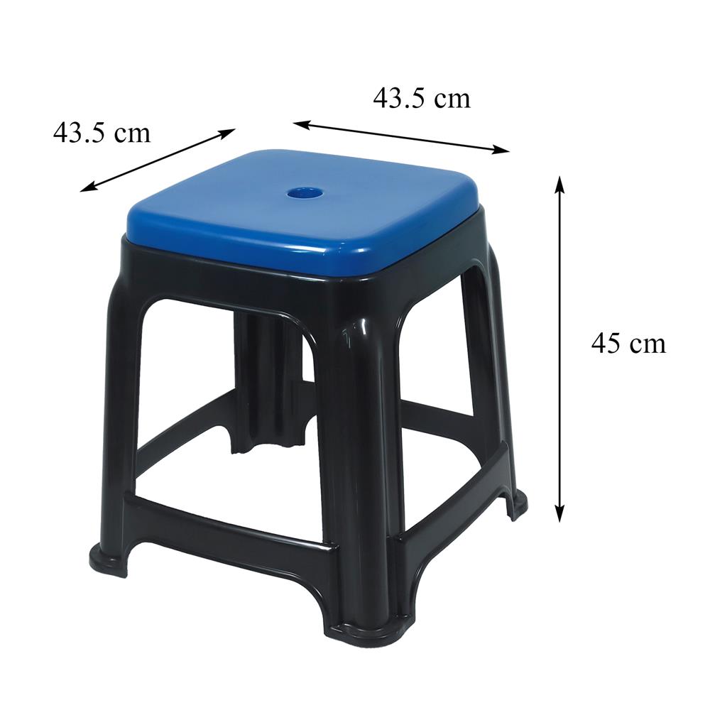 เก้าอี้พลาสติก ME LIVING JUDY สีดำ/น้ำเงิน