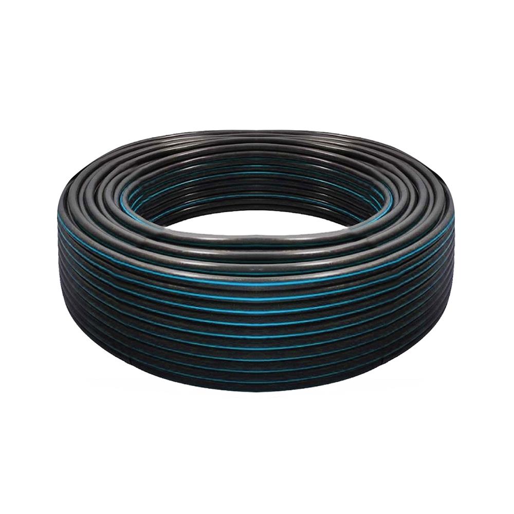 ท่อ HDPE คาดฟ้า ตรามือ PN10 PE100 50 มม. 100 ม.