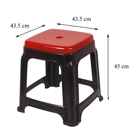 เก้าอี้พลาสติก ME LIVING JUDY สีดำ/แดง_6