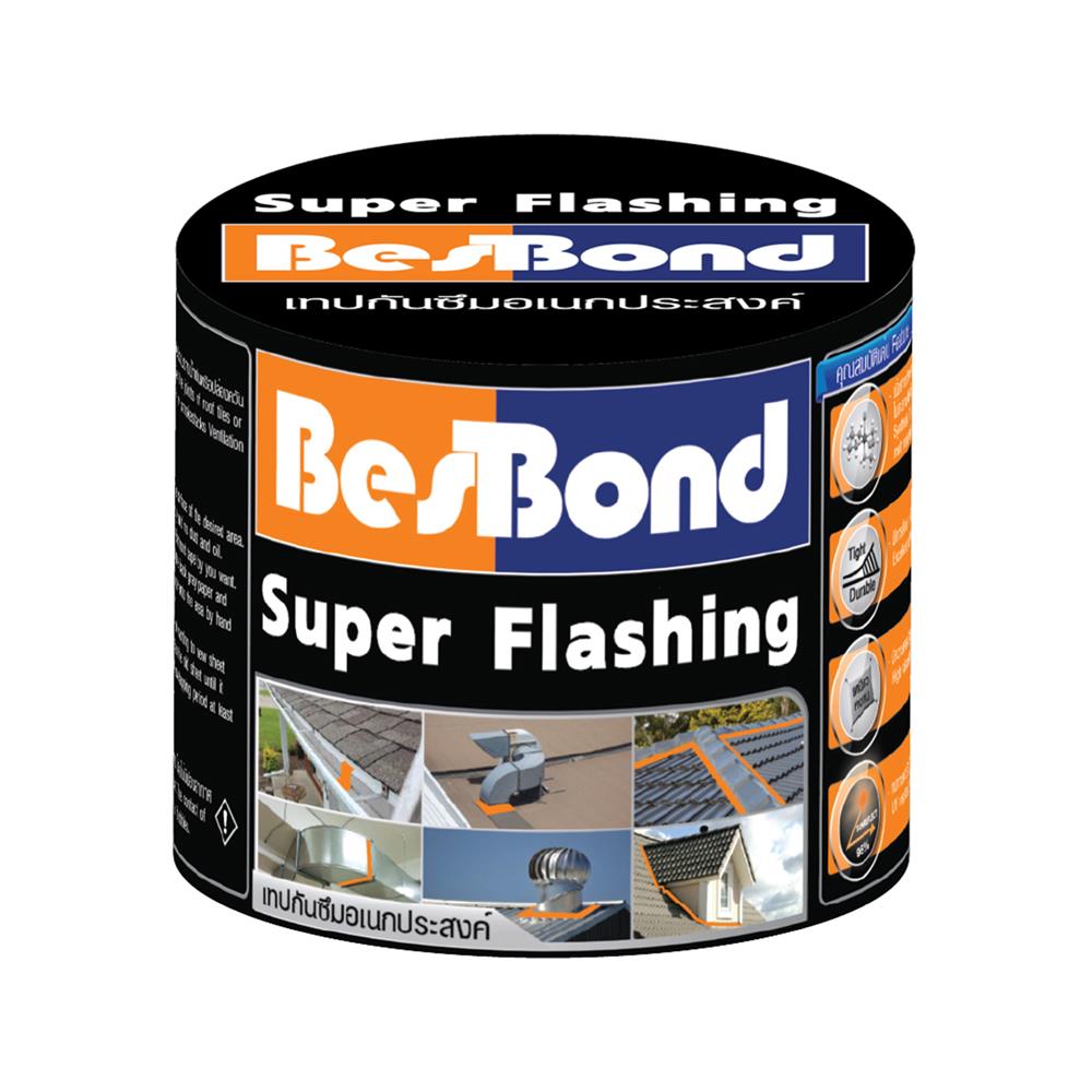 เทปกันซึมอเนกประสงค์ BESBOND SUPER FLASHING TAPE 0.1X3 ม. สีดำ