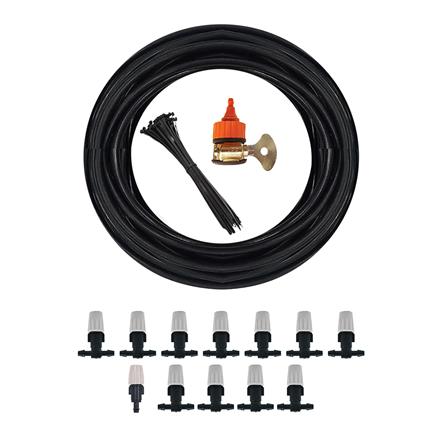 ชุดหัวพ่นหมอกปรับได้ TOWAI 12 หัว พร้อมสายไมโคร 5/7มม.X10ม.