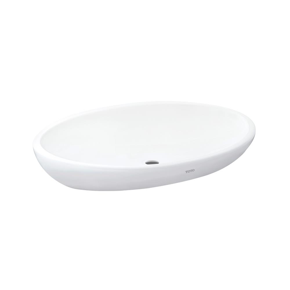 อ่างล้างหน้าวางบน TOTO LW818JW/F สีขาว