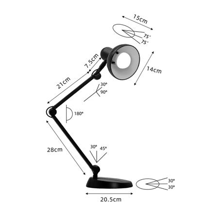 ไฟอ่านหนังสือ HATASHI MT-506BK สีดำ_3