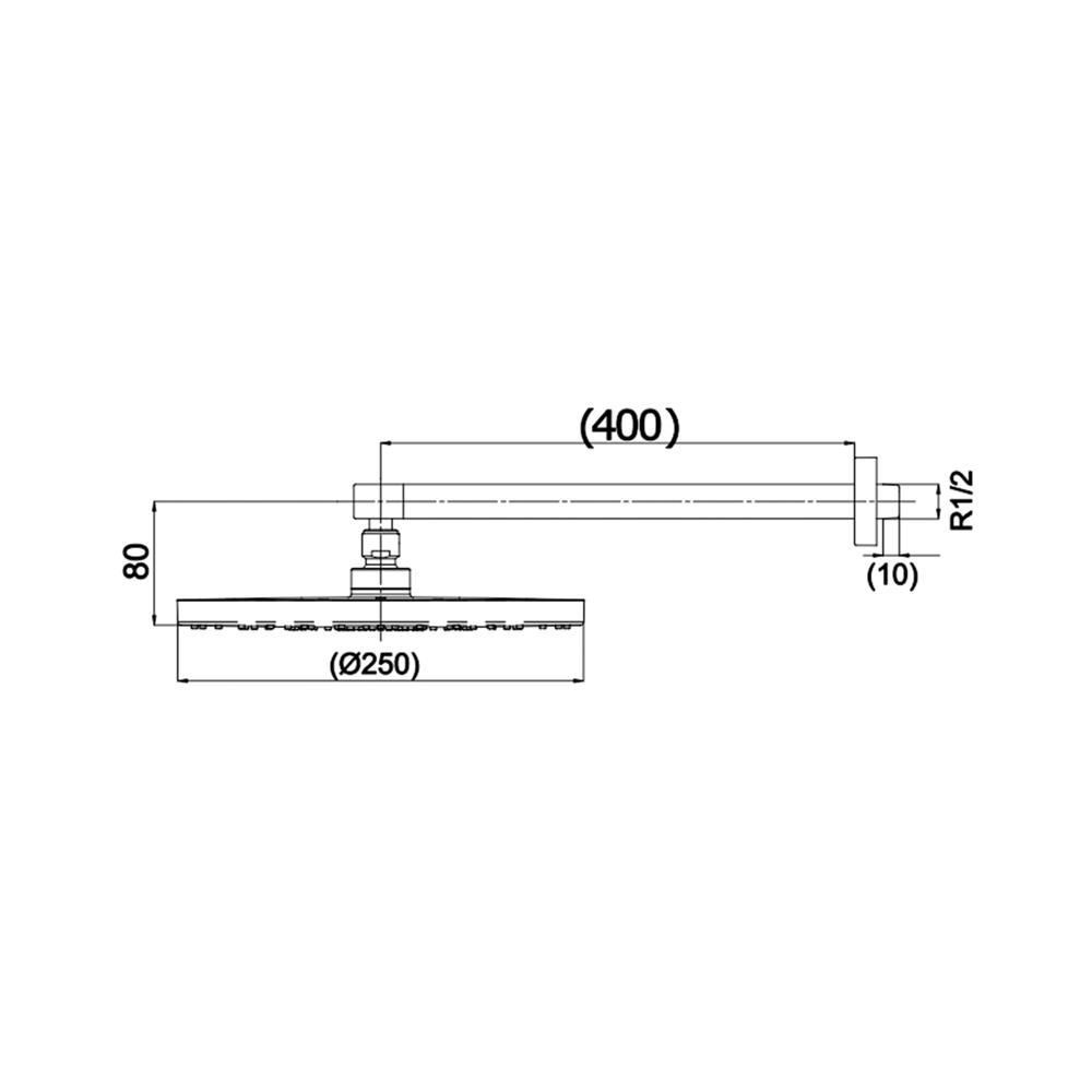ฝักบัวก้านแข็ง TOTO TTSR201CK