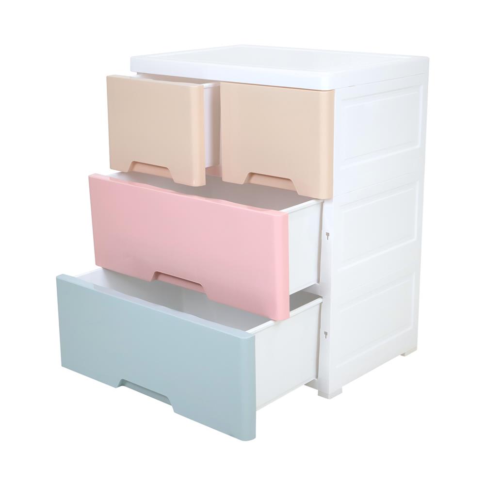 ตู้ลิ้นชัก 3 ชั้นทึบ STACKO NEAT 58x40x70.5 ซม. PASTEL