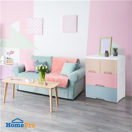 ตู้ลิ้นชัก 3 ชั้นทึบ STACKO NEAT 58x40x70.5 ซม. PASTEL_4