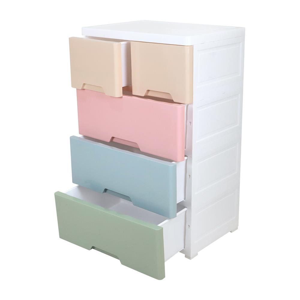 ตู้ลิ้นชัก 4 ชั้นทึบ STACKO NEAT 58x40x93.5 ซม. PASTEL