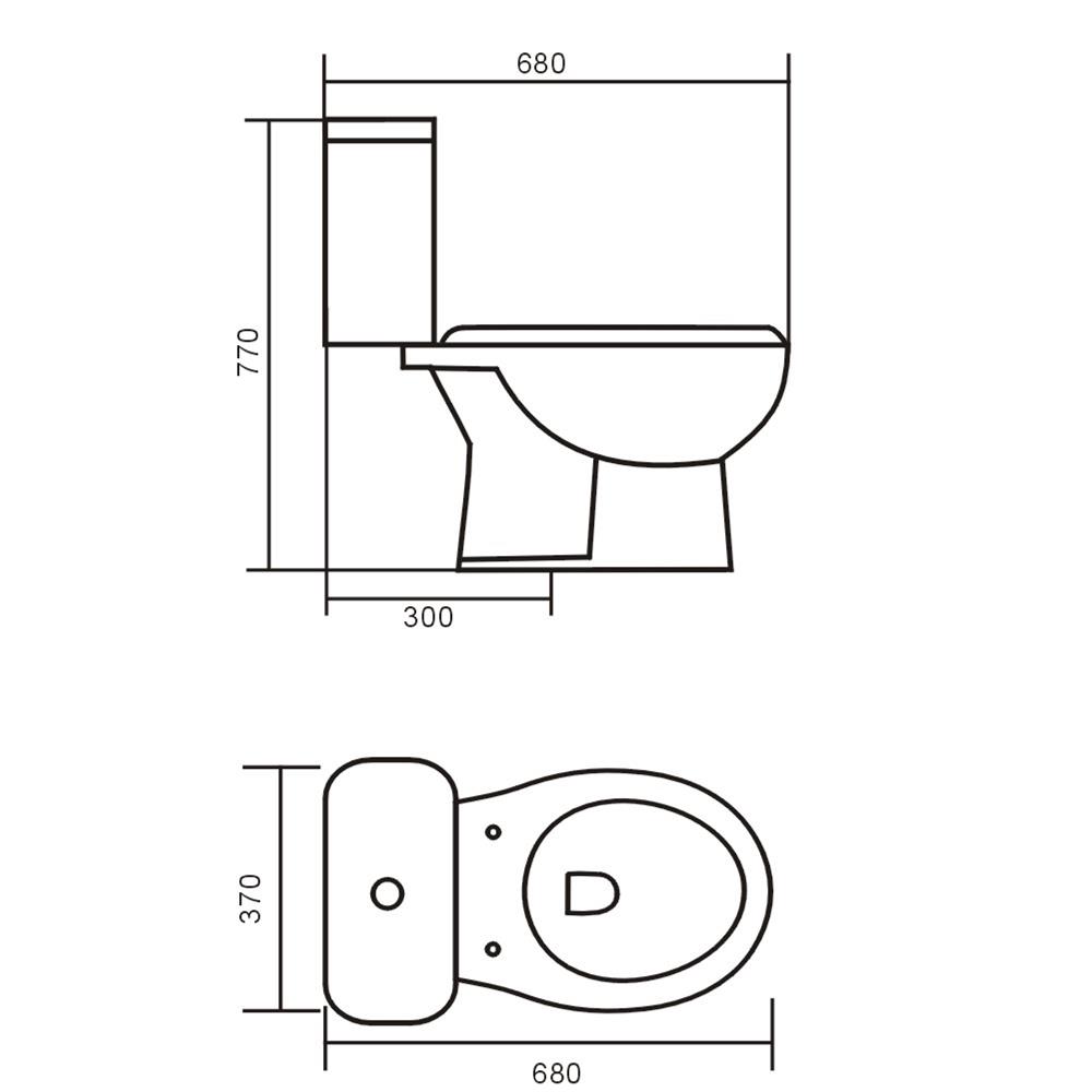 สุขภัณฑ์ 2 ชิ้น MOYA RONIA-8902 3/6 ลิตร สีขาว