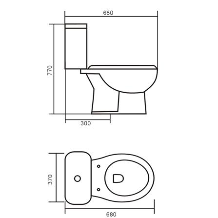 สุขภัณฑ์ 2 ชิ้น MOYA RONIA-8902 3/6 ลิตร สีขาว_6