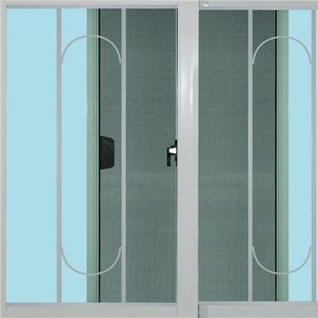 หน้าต่างบานเลื่อน อะลูมิเนียม มุ้ง เหล็กดัด MHOLARN ลายทองหยอด 120X110 ซม. สีขาว_1