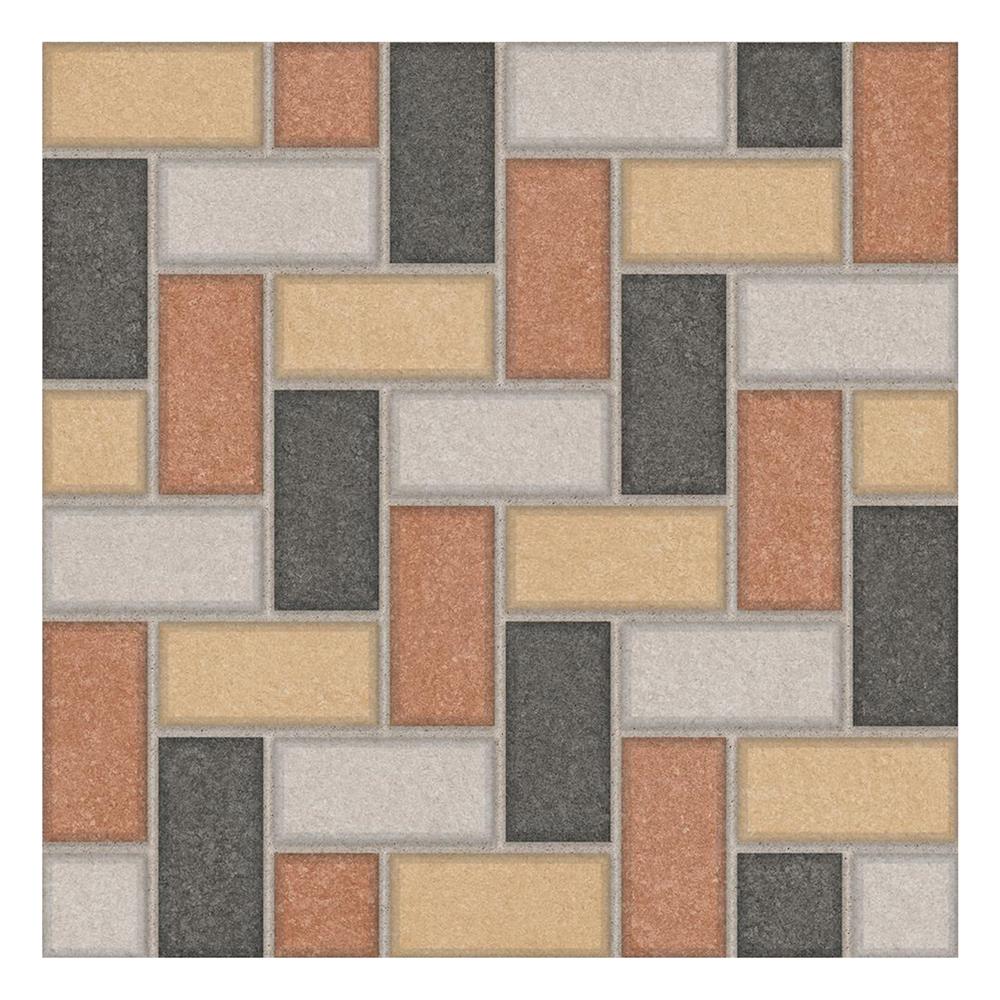 กระเบื้องพื้น 16x16 นิ้ว TARA ลายหวาย มิกซ์ น้ำตาล PM 0.96M2_1