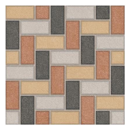 กระเบื้องพื้น 16x16 นิ้ว TARA ลายหวาย มิกซ์ น้ำตาล PM 0.96M2