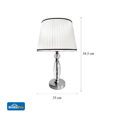 ไฟตั้งโต๊ะ CARINI MT2259 สีเงิน/ใส/ขาว_5