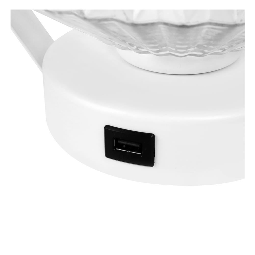 ไฟตั้งโต๊ะ CARINI MT21005 สีขาว/ใส