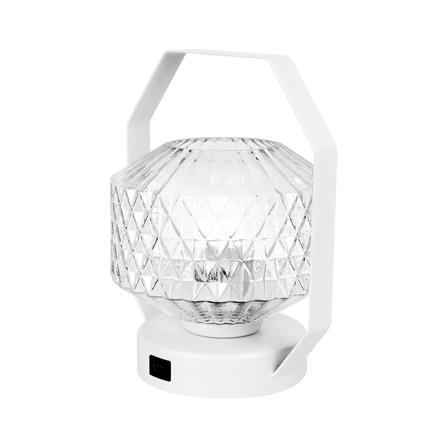 ไฟตั้งโต๊ะ CARINI MT21005 สีขาว/ใส