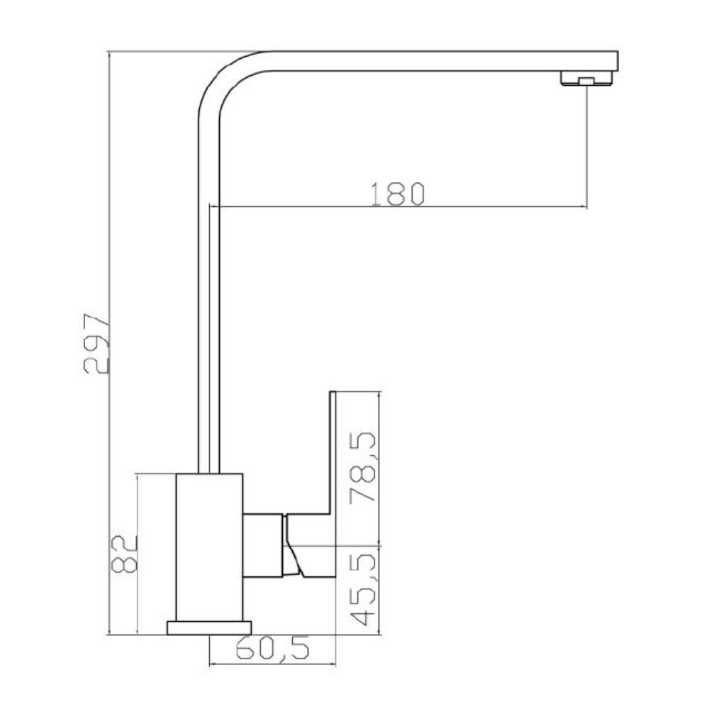 ก๊อกซิงค์ผสมเคาน์เตอร์ MEX TP2141M