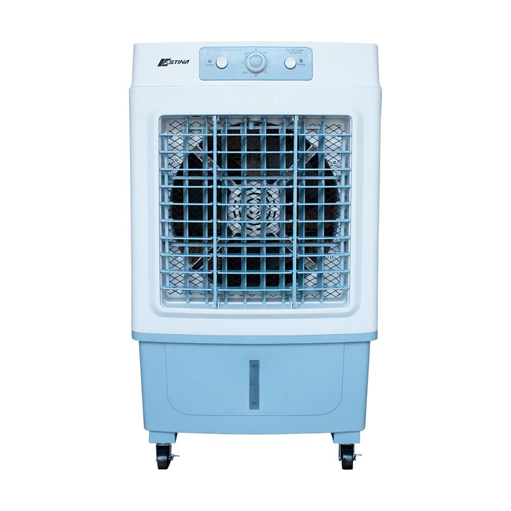 พัดลมไอเย็น ASTINA AC018C(M) 35 ลิตร สีขาว/ฟ้า