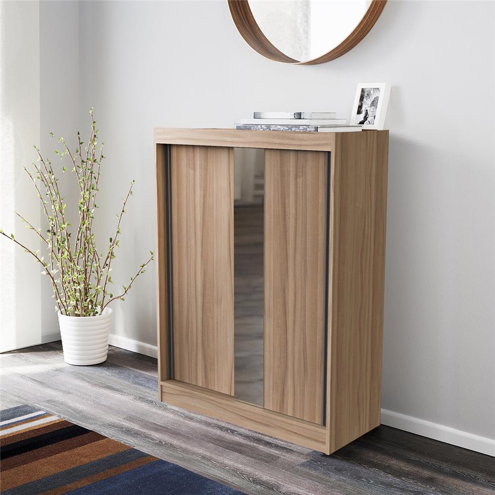 ตู้วางรองเท้า BURO TWINI 90 ซม. สีอโรม่า โอ๊ค